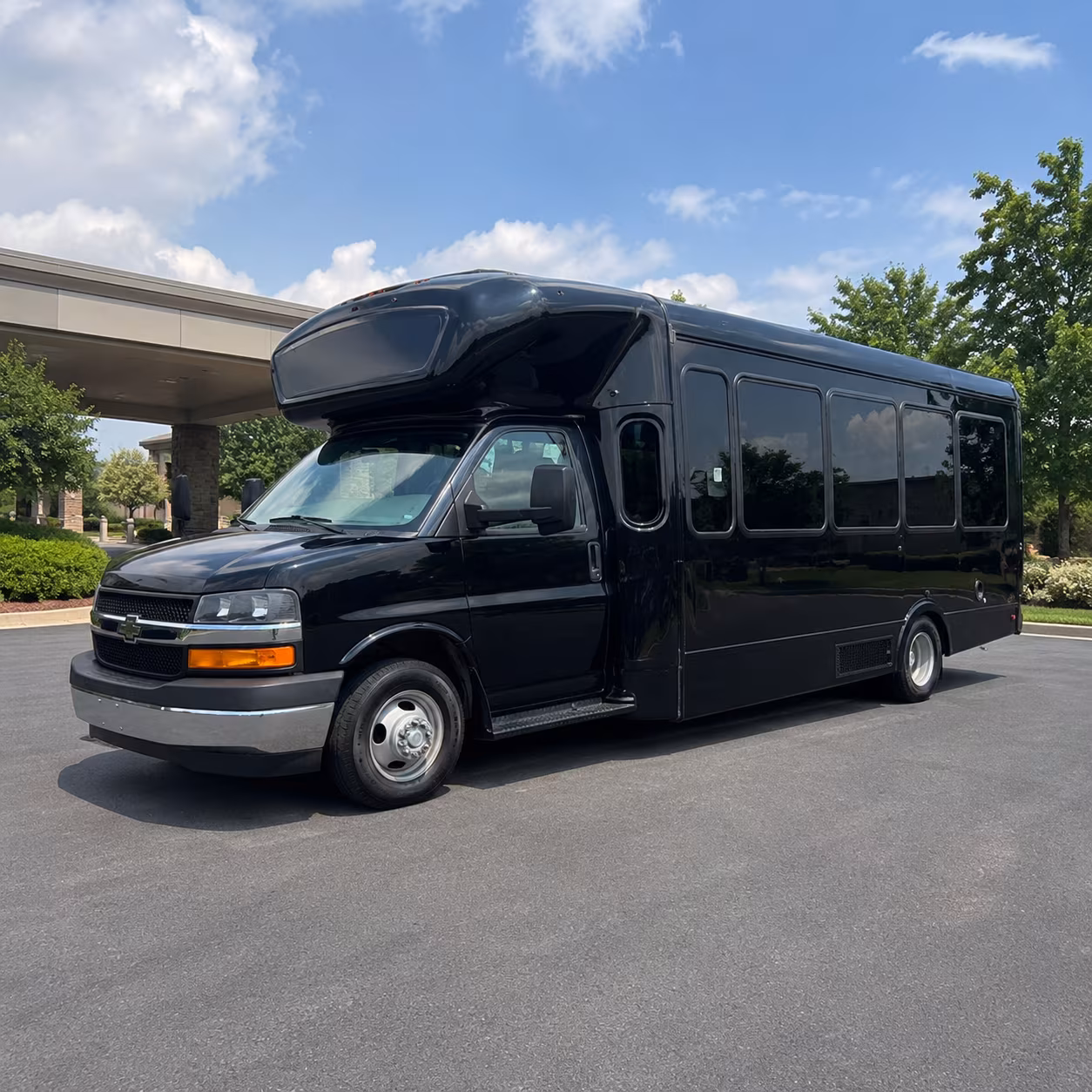 Chesapeake Birthday, Sweet 16, & Quinceañera Transportation party bus exterior