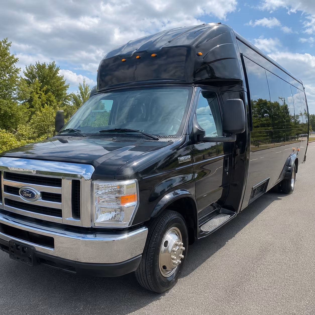 Chesapeake Private Event Transportation party bus exterior