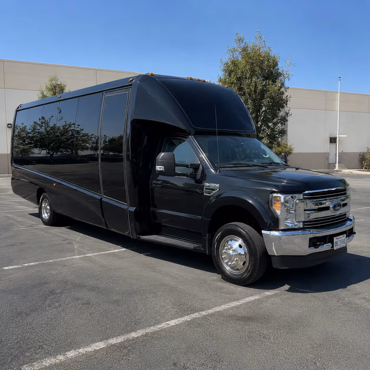 Chesapeake Private Event Transportation party bus exterior