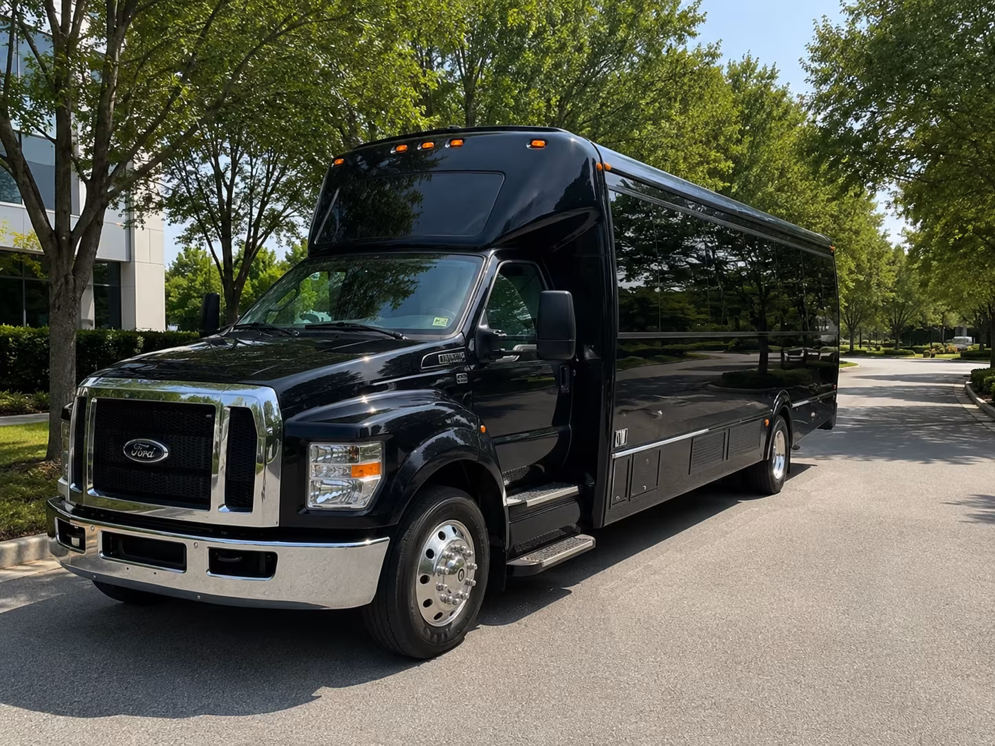 Chesapeake Private Event Transportation party bus interior