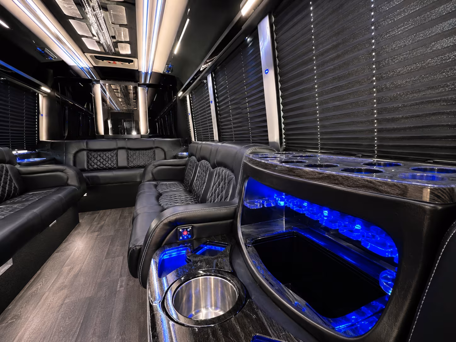 Chesapeake Private Event Transportation party bus exterior