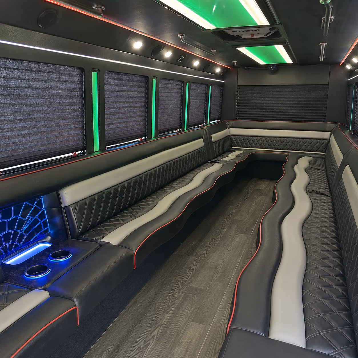Chesapeake Prom & Homecoming Transportation party bus exterior