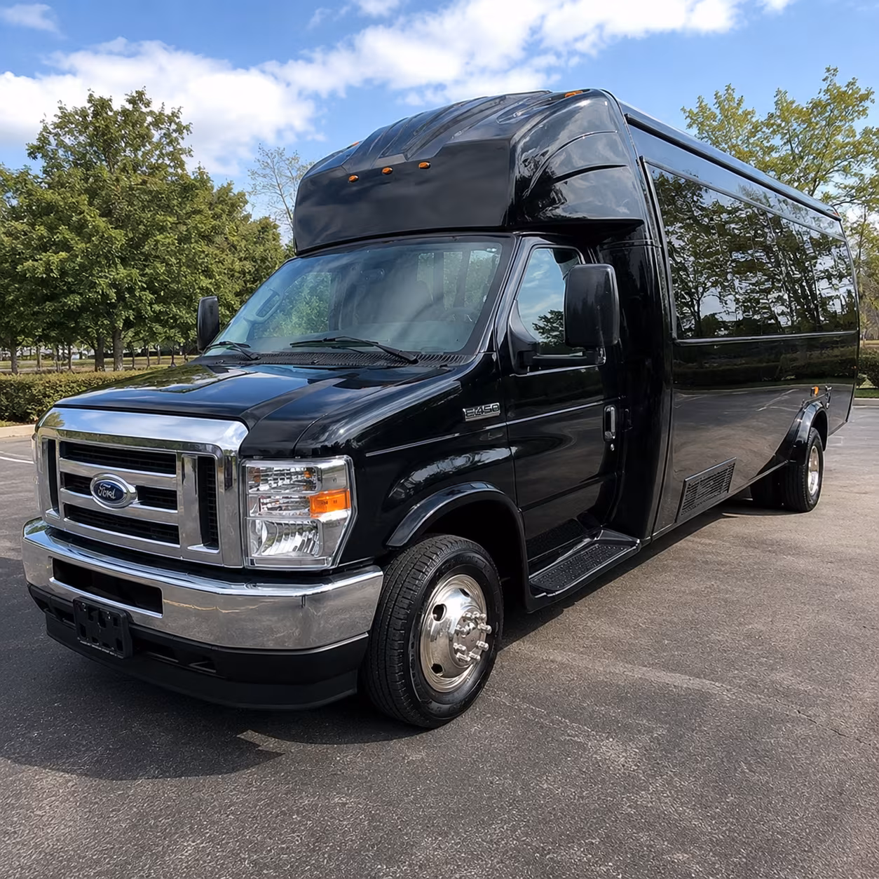 Chesapeake Sporting Event Transportation party bus exterior