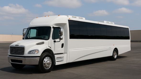 Exterior of Charter Bus Company Hampton's 20 Passenger Party Bus in Hampton