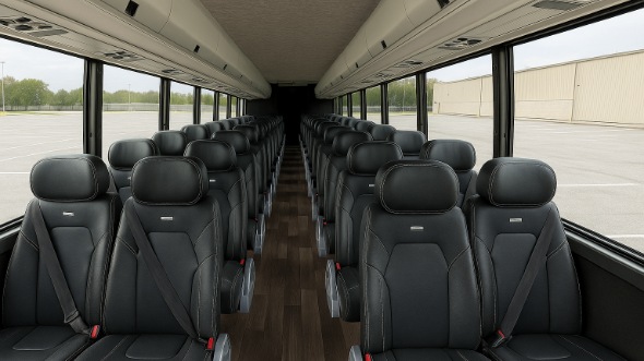 Interior of Charter Bus Company Chesapeake's 35 Passenger Minibus in Chesapeake