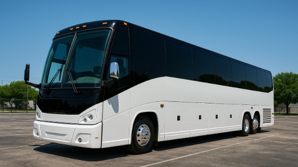 Exterior of Charter Bus Company Norfolk's 40 Passenger Party Bus in Norfolk