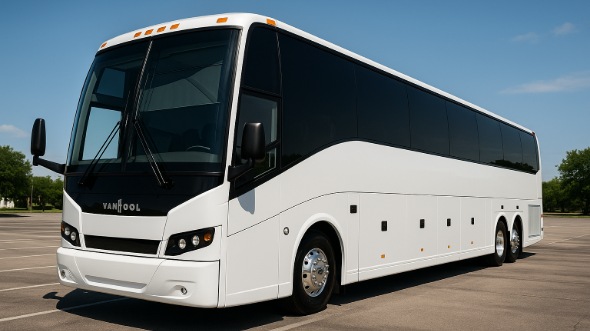 Exterior of Charter Bus Company Virginia Beach's 40 Passenger Party Bus in Virginia Beach