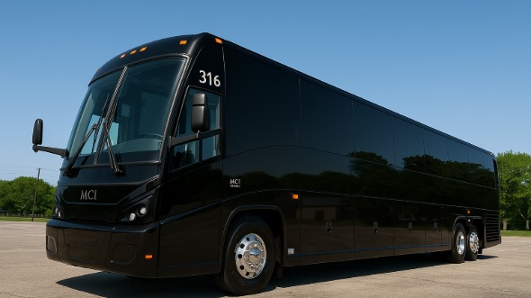 Exterior of Charter Bus Company Chesapeake's 45 Passenger Charter Bus in Chesapeake