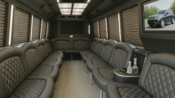 chesapeake 20 passenger party bus interior