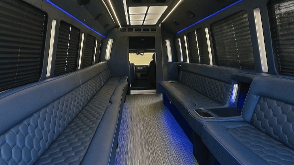 chesapeake 30 passenger party bus interior